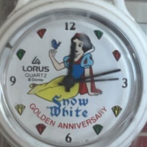 Lorus NWOT golden anniversary Snow White girls watch